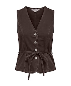 Dames gilet bruin