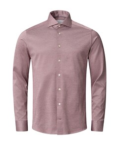 Heren overhemd lange mouw bordeaux