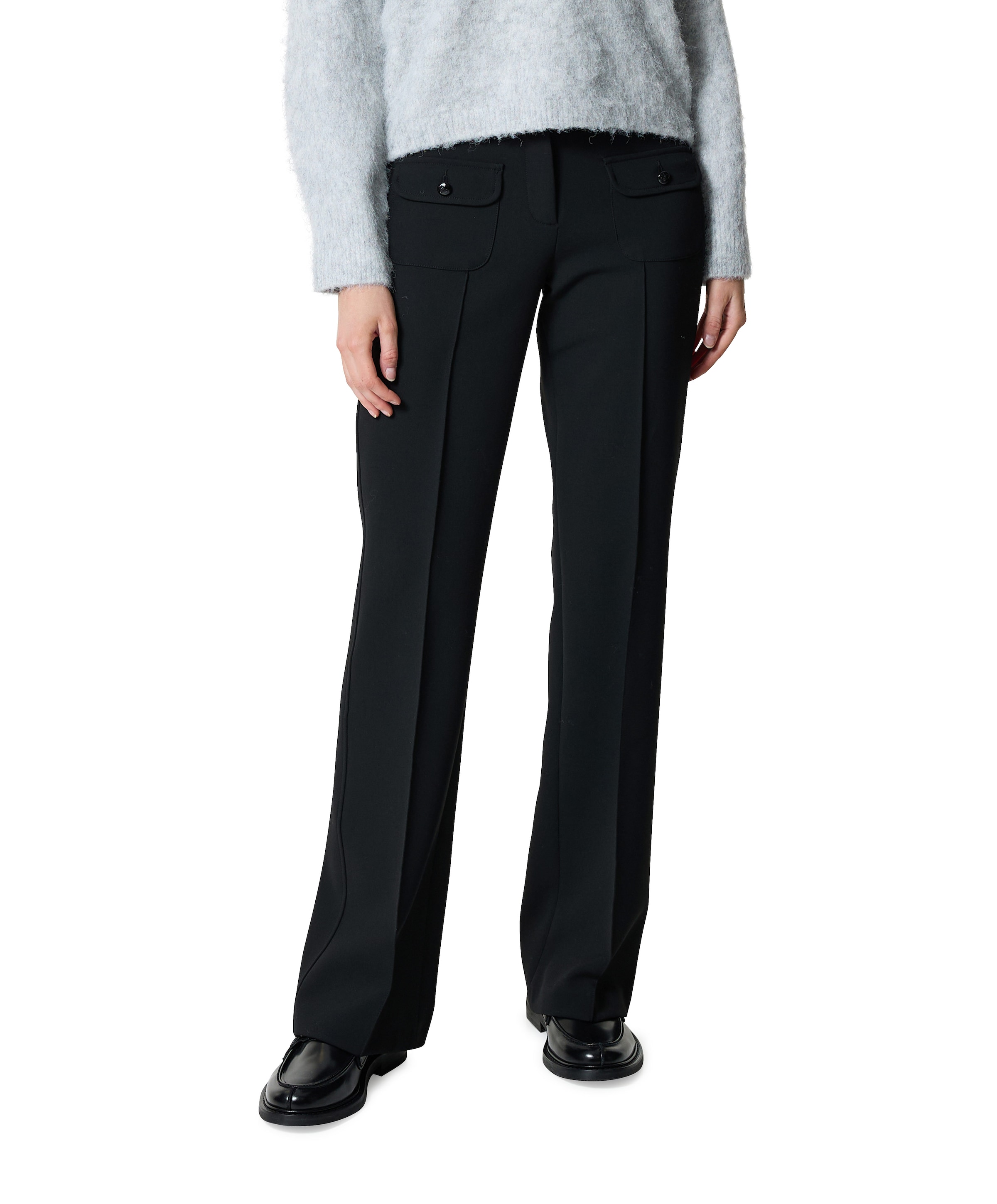 Farah pocket long dames broek zwart