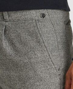 FALTURE RELAXED WOOL-LOOK heren broek grijs