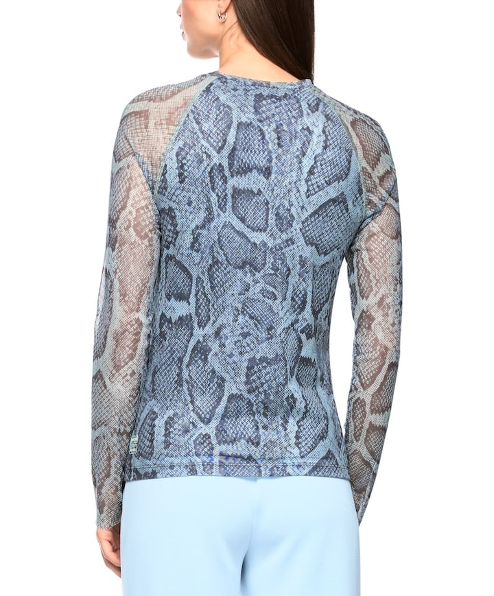 Dames longsleeve blauw