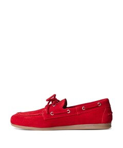 dames mocassins rood