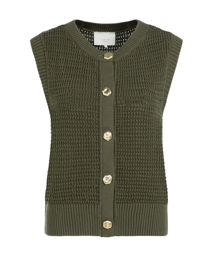 Dames gilet groen