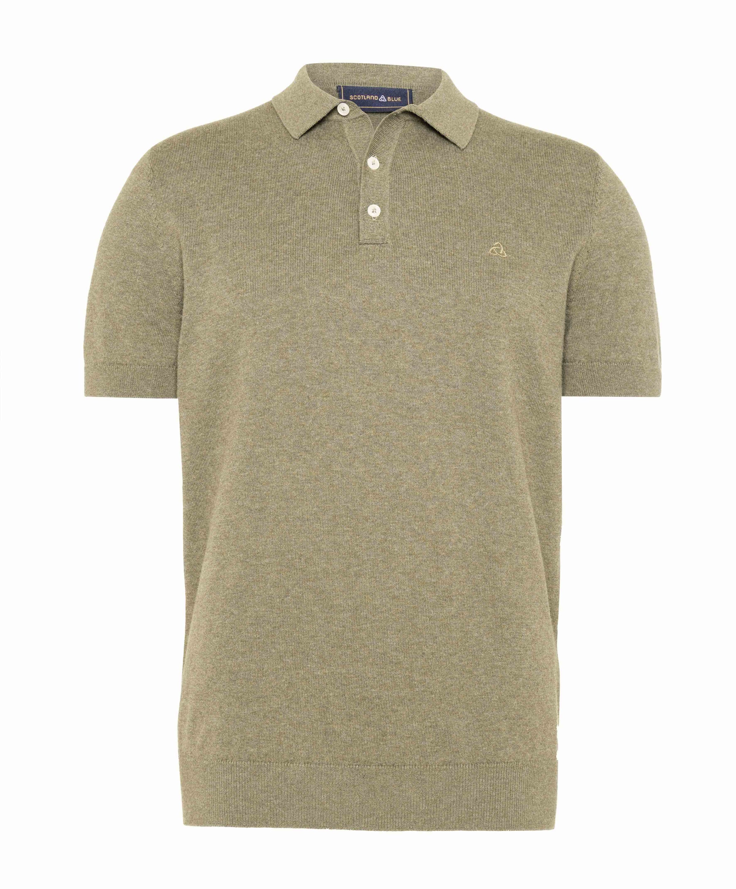Heren polo beige