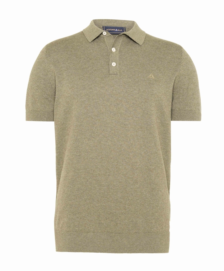 Heren polo beige