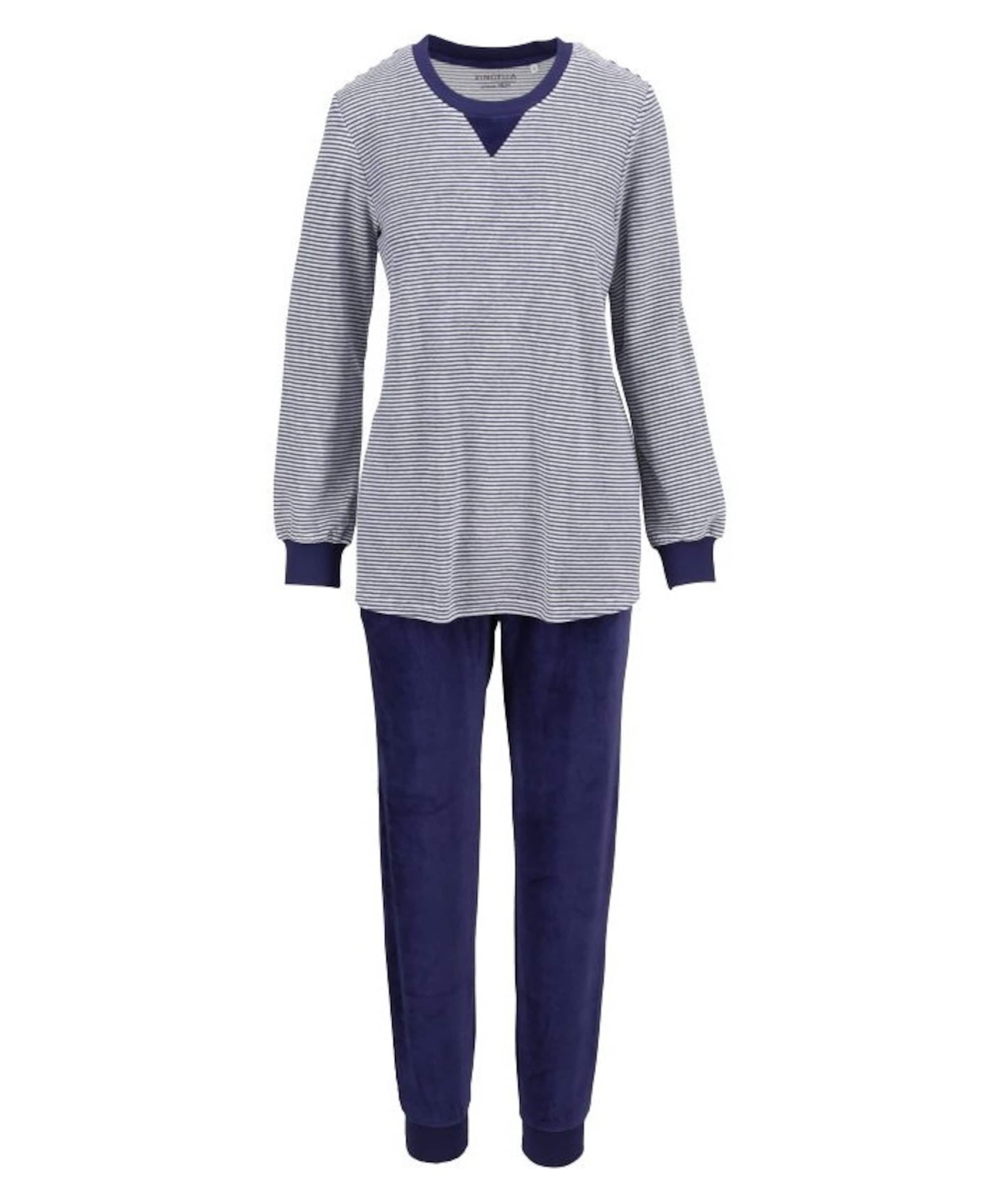 Dames pyjamaset blauw
