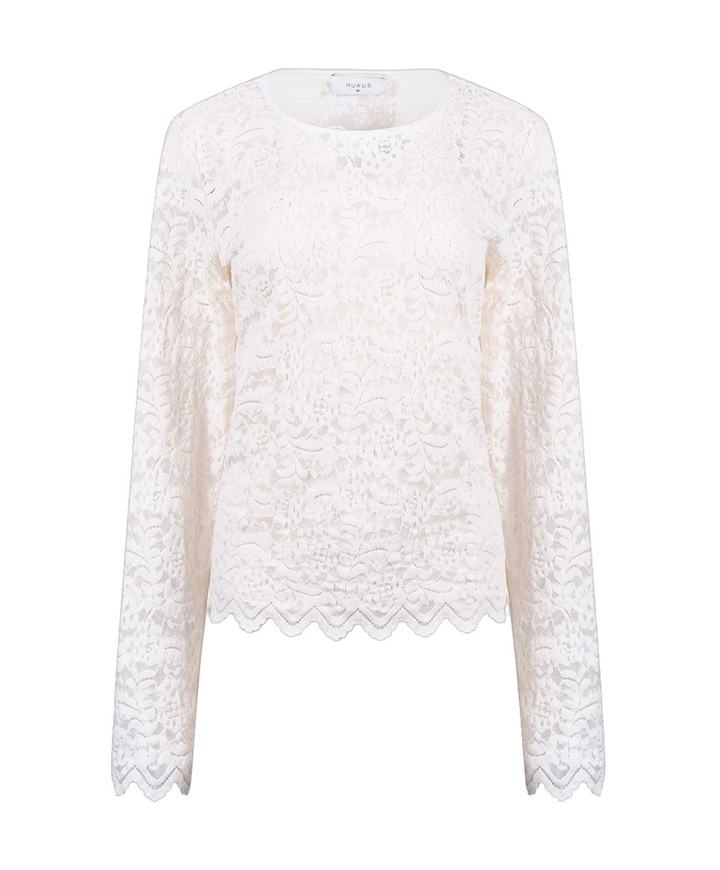 Dames top ecru