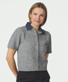 Dames vest grijs