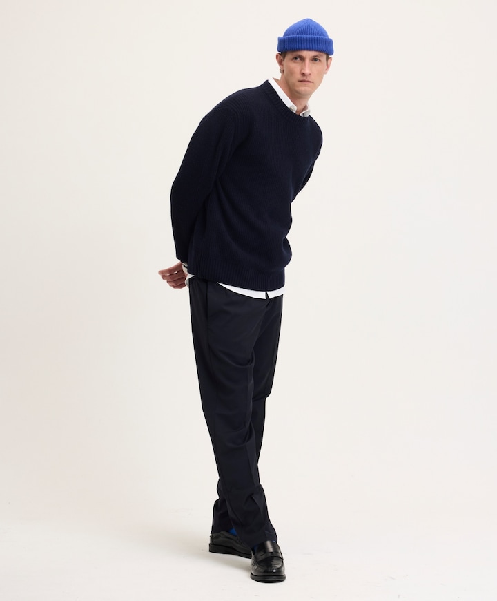 Heren sweater blauw
