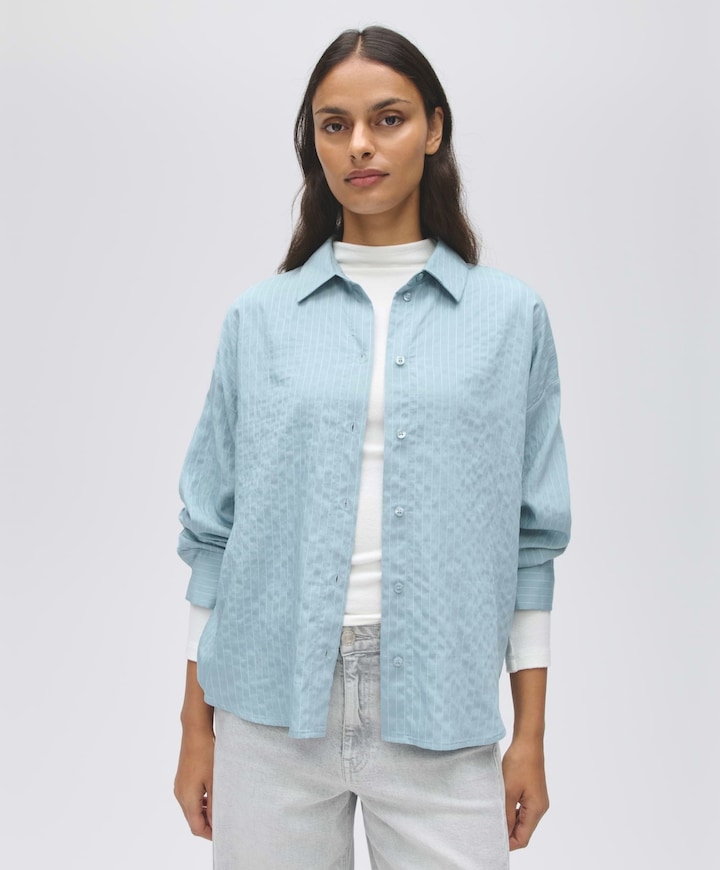 Dames blouse blauw
