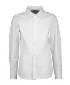 Jongens overhemd lange mouw wit