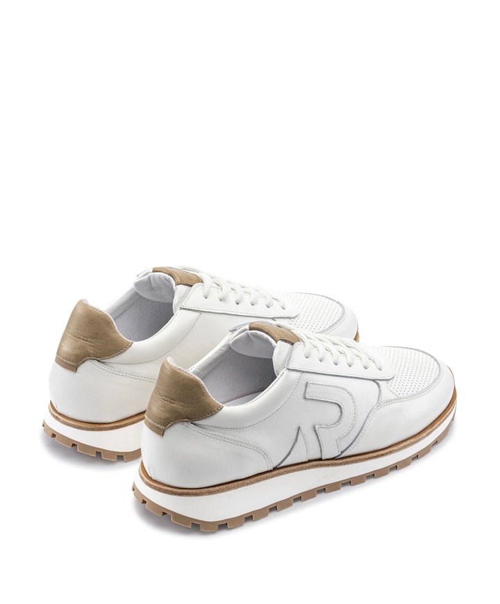 Maddox LTHR heren sneakers wit