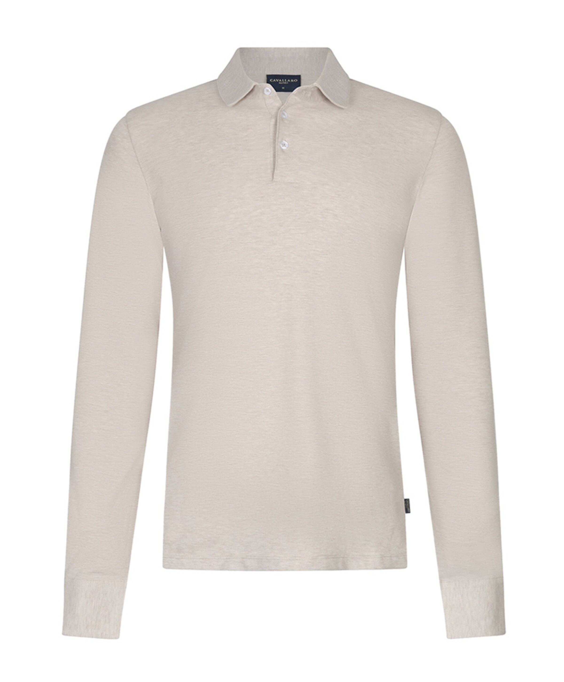 Heren polo beige