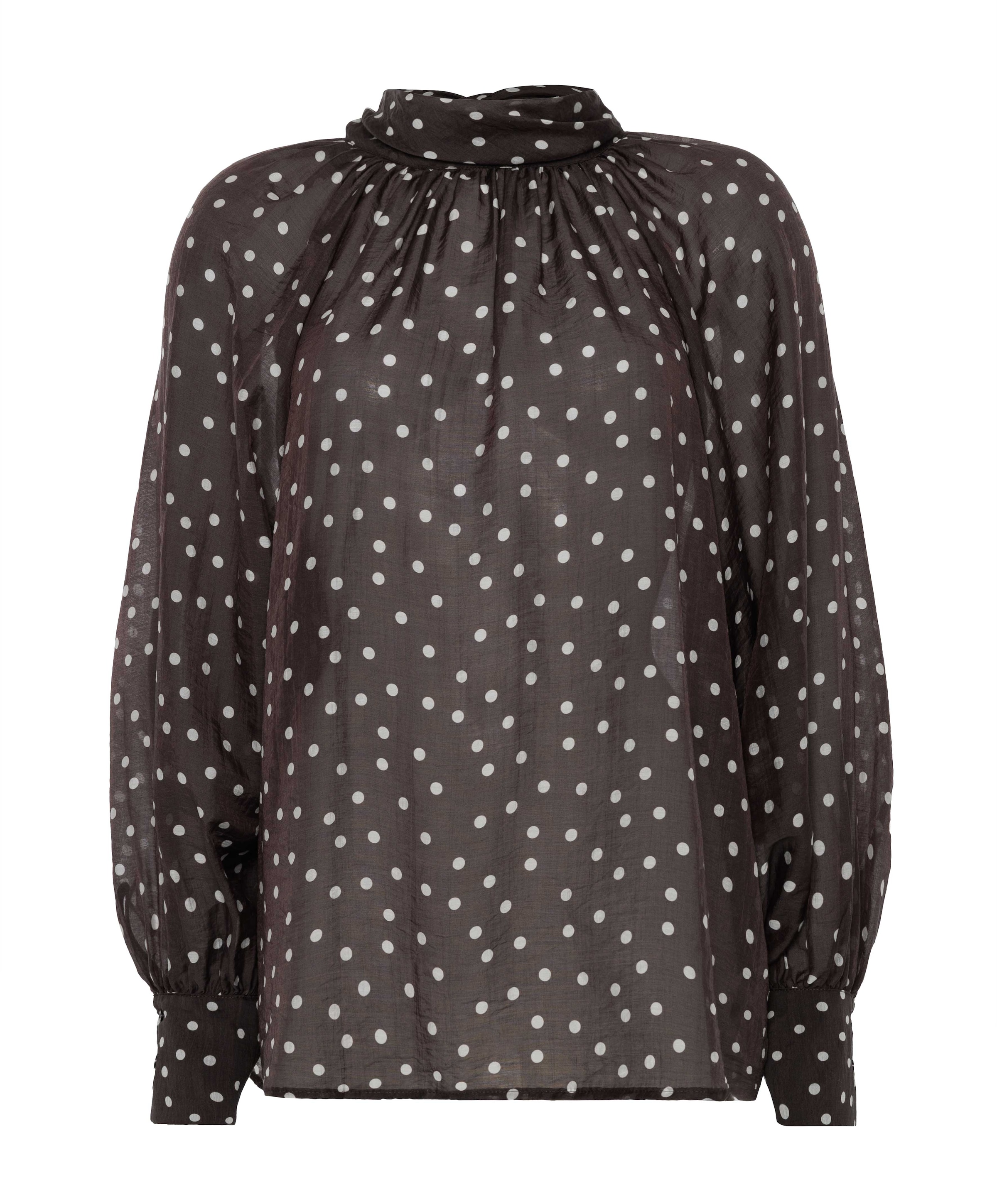 Dames blouse bruin