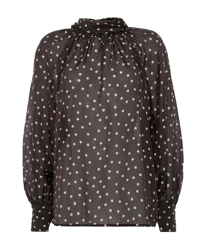 Dames blouse bruin