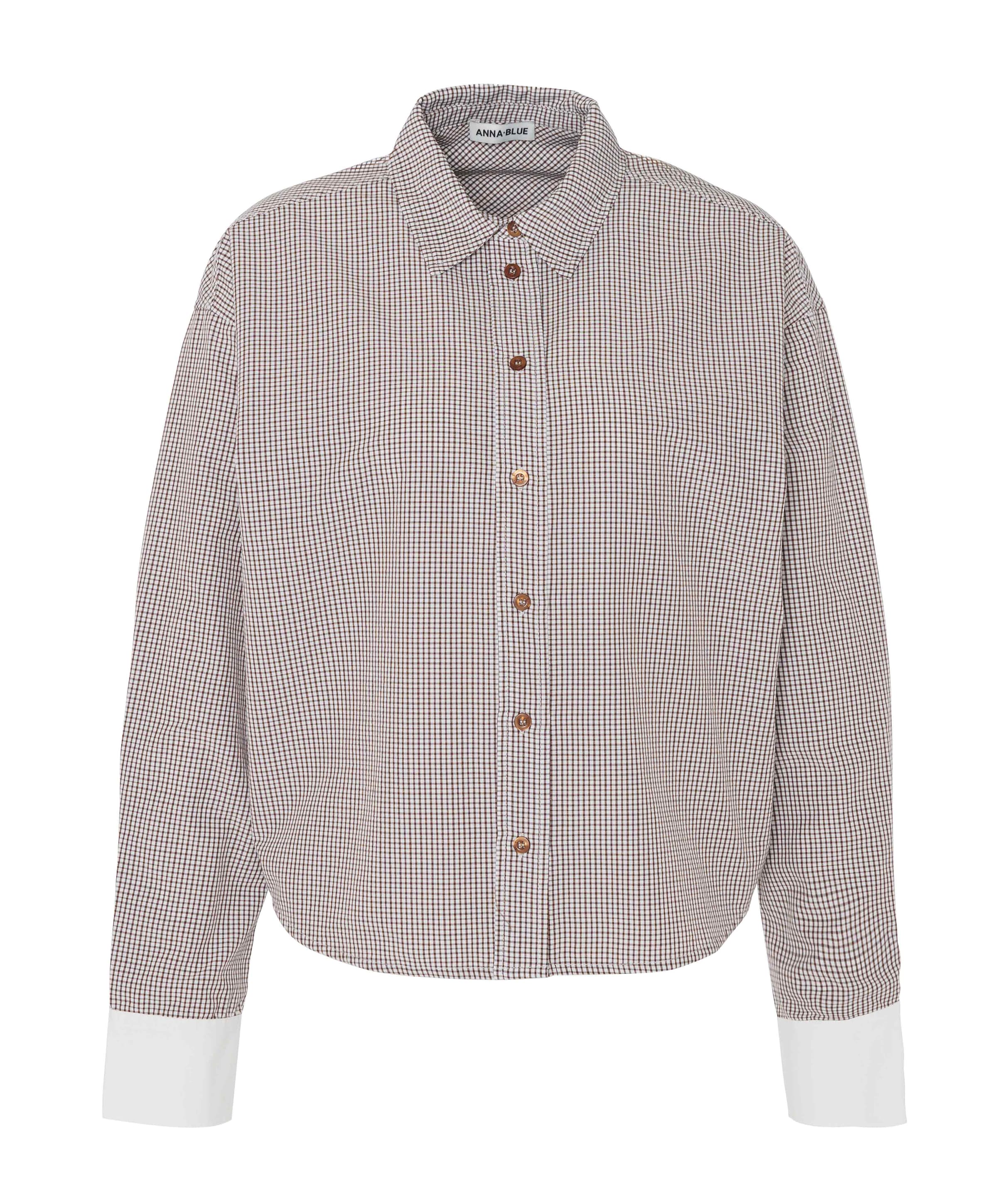 Dames blouse bruin