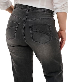 KCflora Flared dames jeans grijs