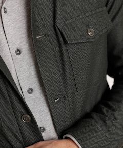 Heren overshirt groen
