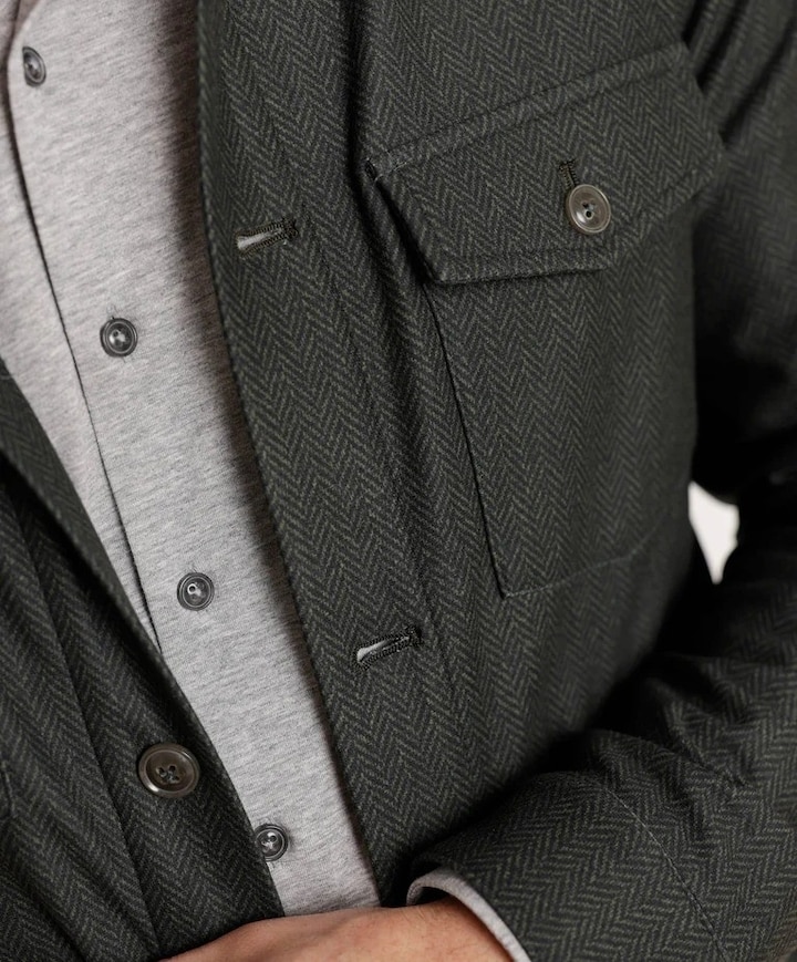 Heren overshirt groen