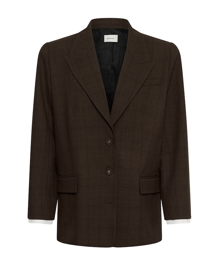 Dames blazer bruin