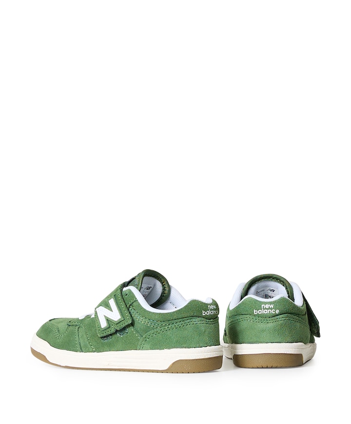 480 new-B Hook  & Loop sneakers groen