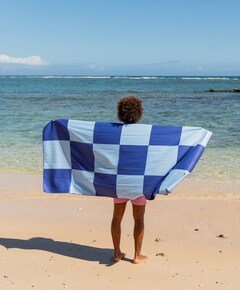 Badlaken medium blauw