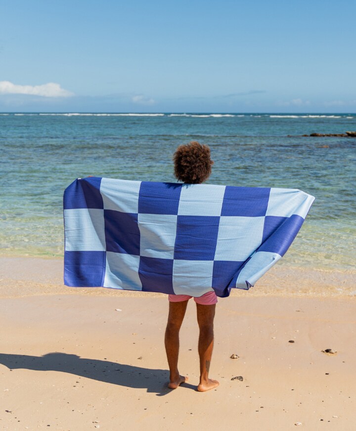 Badlaken medium blauw