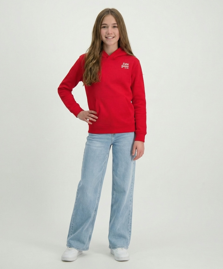 Meisjes hoodie rood