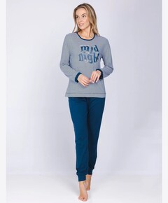 Dames pyjamaset blauw