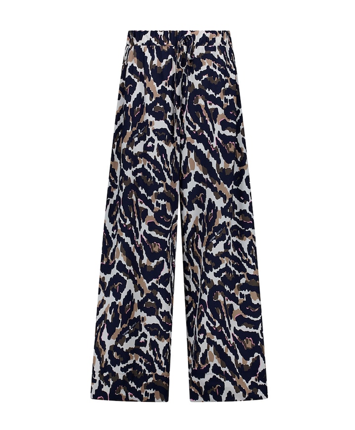 Grace leopard dames broek bruin