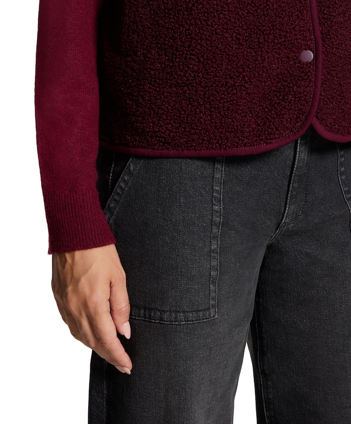 Dames gilet bordeaux
