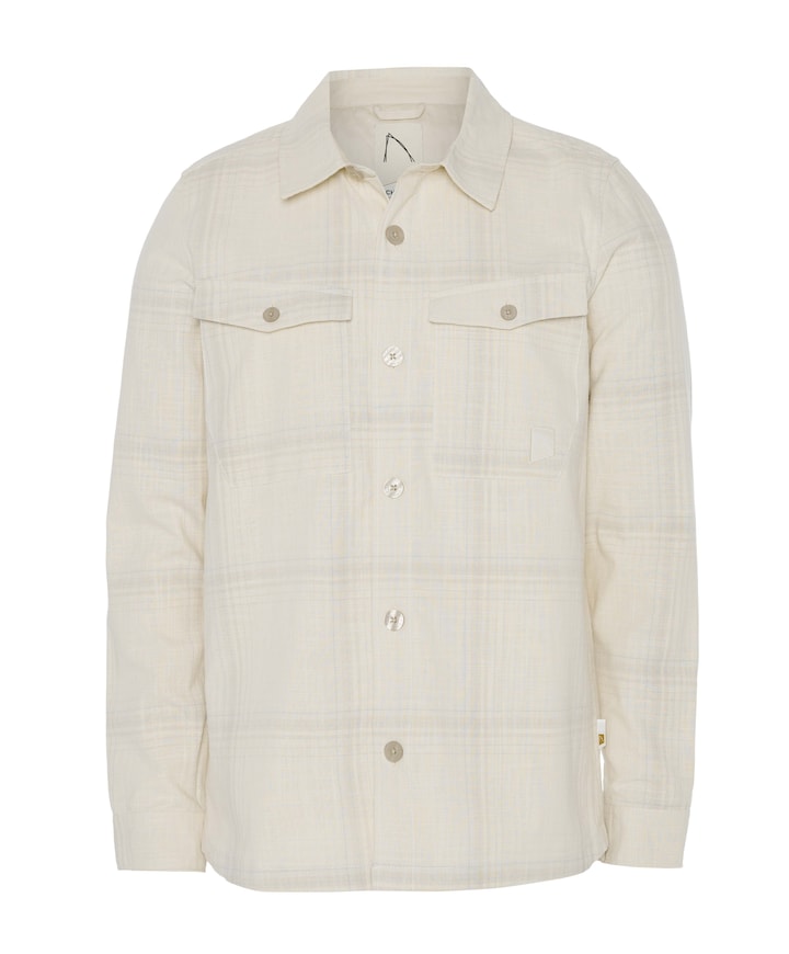 Heren overshirt ecru