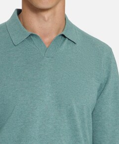 Heren polo blauw