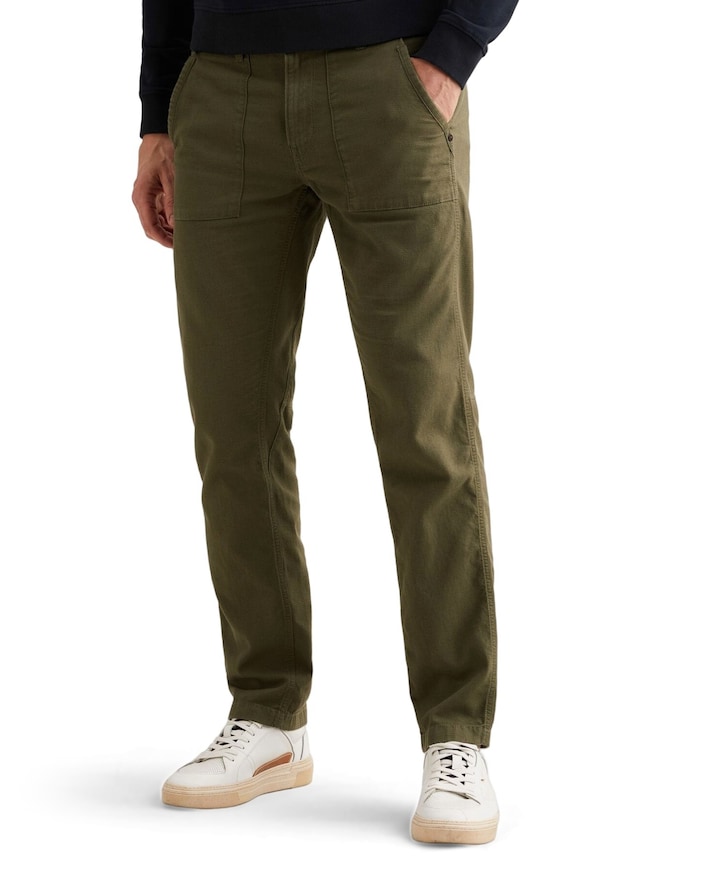 LIFTMASTER WORKER PANTS DOBBY LINE heren broek groen