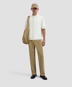 Heren polo ecru