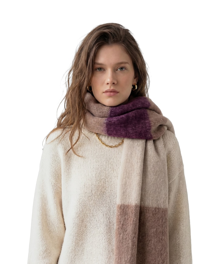 Dames sjaal beige
