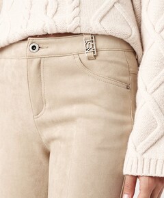 Antonia_Bootcut_409 dames broek beige