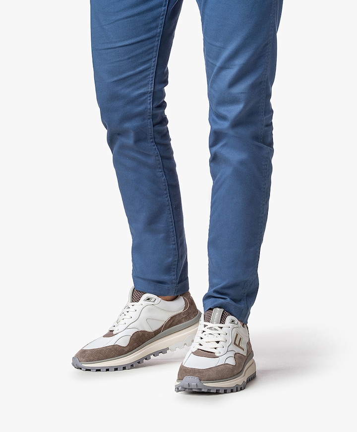 heren sneakers beige