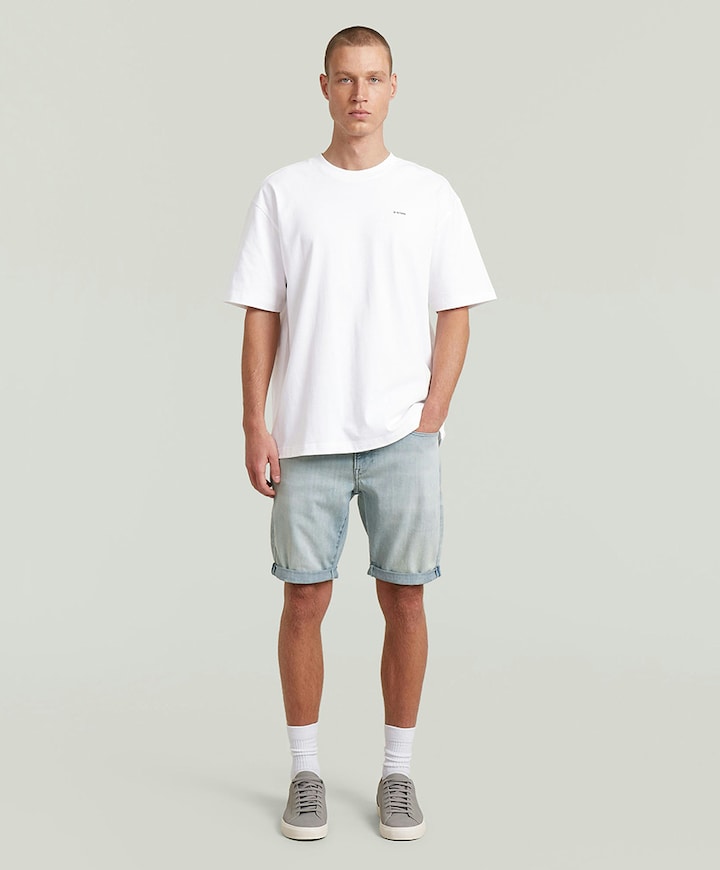3301 Slim Shorts heren korte broek blauw
