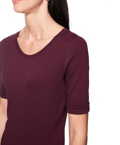 Dames T-shirt bordeaux