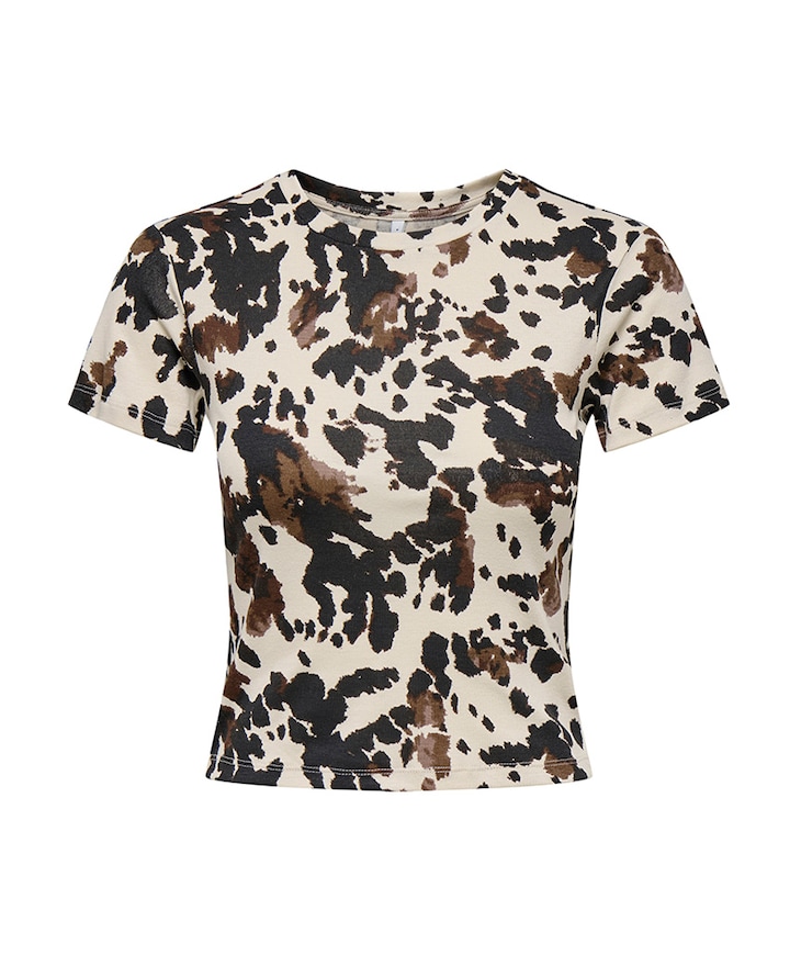 Dames t-shirt beige