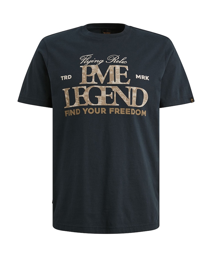 Heren T-shirt blauw