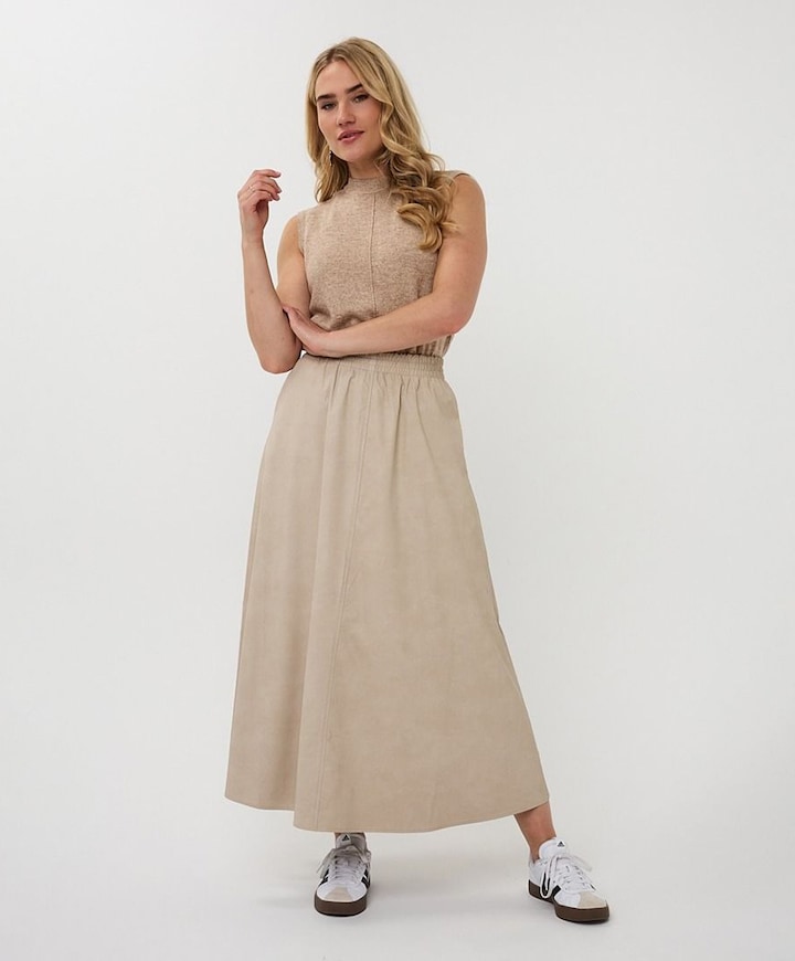 Dames rok beige