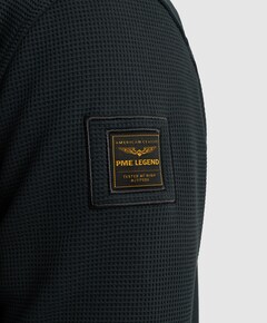 Heren overhemd lange mouw blauw