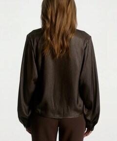 Dames blouse bruin