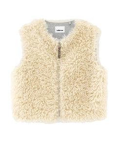 Meisjes bodywarmer ecru