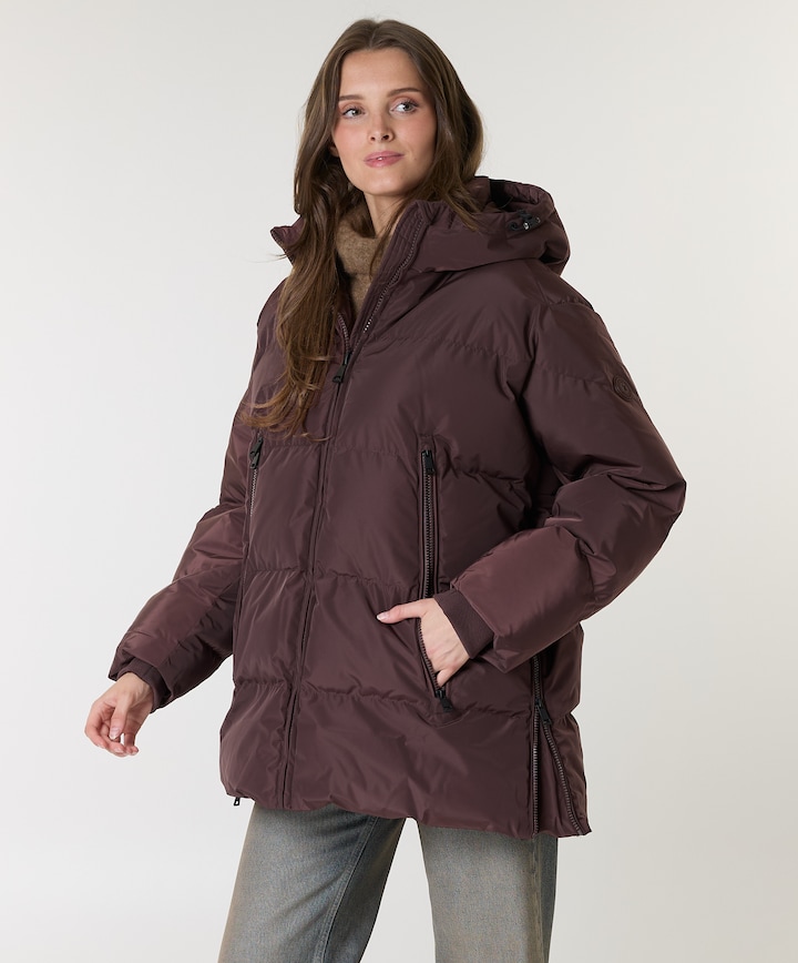 Dames jas bordeaux