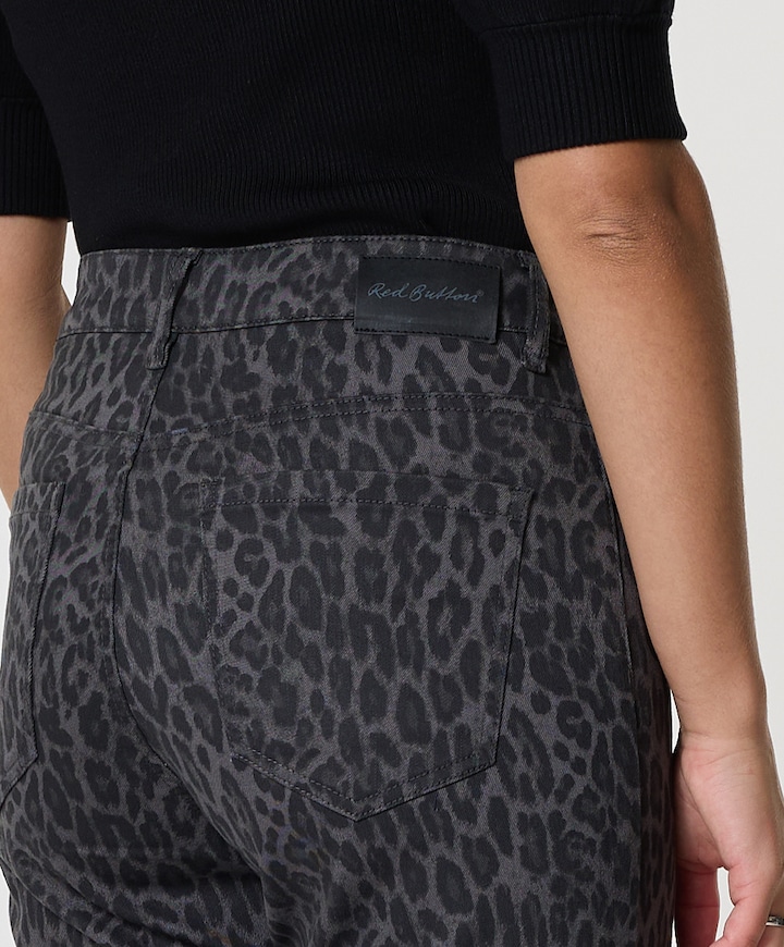 Kim Leopard L32 broek grijs