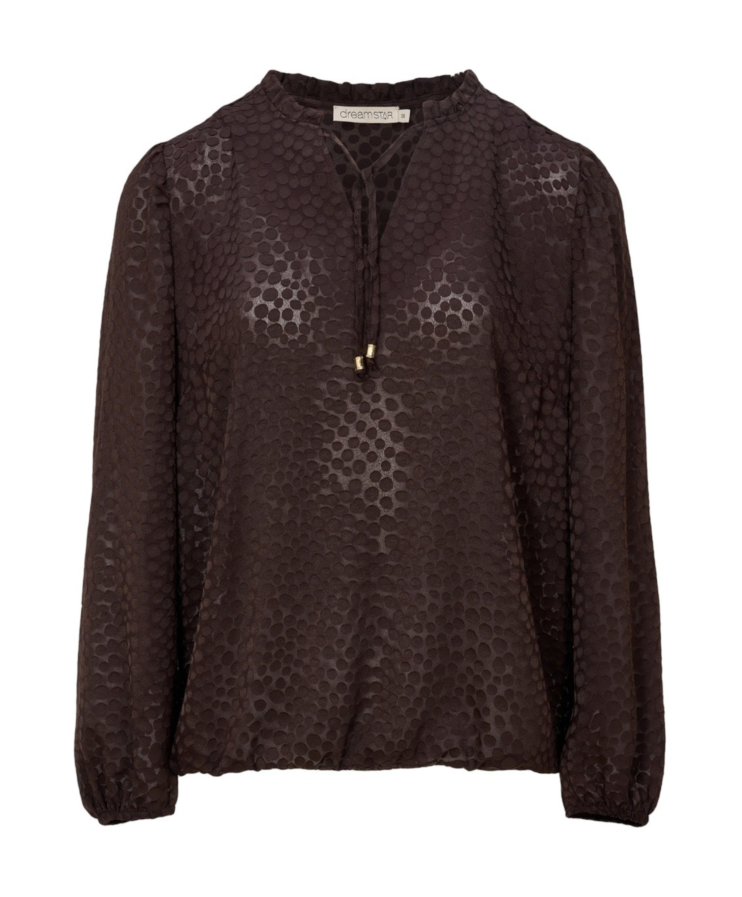 Dames blouse bruin