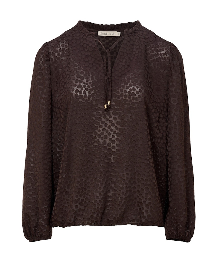 Dames blouse bruin